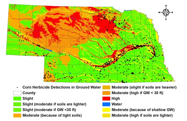 ground water vulnerability map